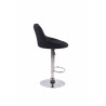 Set De 2 Taburetes Lazio Tapizados En Tela Negro
