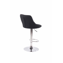 Set De 2 Taburetes Lazio Tapizados En Tela Negro