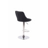 Set De 2 Taburetes Lazio Tapizados En Tela Negro