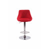Set De 2 Taburetes Lazio Tapizados En Tela Rojo
