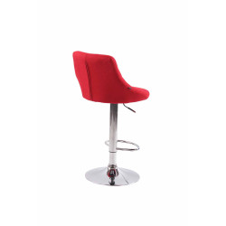 Set De 2 Taburetes Lazio Tapizados En Tela Rojo