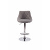 Set De 2 Taburetes Lazio Tapizados En Tela Gris