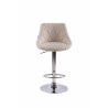 Set De 2 Taburetes Lazio Tapizados En Tela Crema
