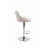Set De 2 Taburetes Lazio Tapizados En Tela Crema