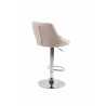 Set De 2 Taburetes Lazio Tapizados En Tela Crema