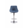 Set De 2 Taburetes Lazio Tapizados En Tela Azul