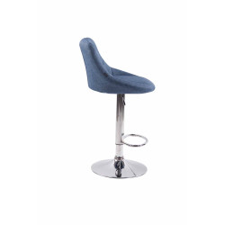 Set De 2 Taburetes Lazio Tapizados En Tela Azul