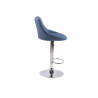 Set De 2 Taburetes Lazio Tapizados En Tela Azul