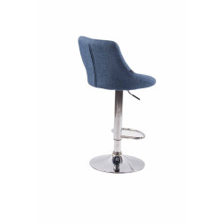 Set De 2 Taburetes Lazio Tapizados En Tela Azul