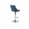 Set De 2 Taburetes Lazio Tapizados En Tela Azul