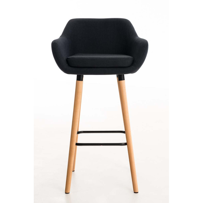 Set De 2 Taburetes Grant En Tela Negro