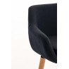 Set De 2 Taburetes Grant En Tela Negro