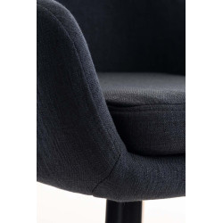 Set De 2 Taburetes Grant En Tela Negro