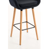Set De 2 Taburetes Grant En Tela Negro