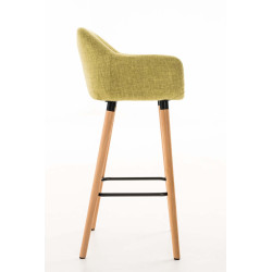 Set De 2 Taburetes Grant En Tela Verde claro