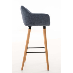 Set De 2 Taburetes Grant En Tela Azul