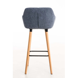 Set De 2 Taburetes Grant En Tela Azul