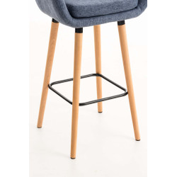 Set De 2 Taburetes Grant En Tela Azul