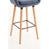 Set De 2 Taburetes Grant En Tela Azul