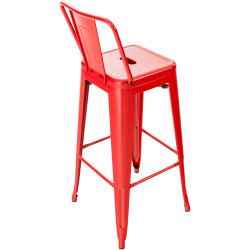 Set 2x Taburetes Mason Rojo