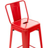 Set 2x Taburetes Mason Rojo