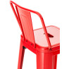 Set 2x Taburetes Mason Rojo