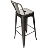 Set 2x Taburetes Mason Negro