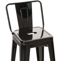 Set 2x Taburetes Mason Negro