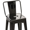 Set 2x Taburetes Mason Negro