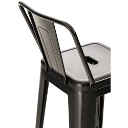 Set 2x Taburetes Mason Negro