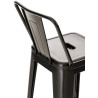 Set 2x Taburetes Mason Negro