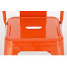 Set 2x Taburetes Mason Naranja