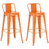 Set 2x Taburetes Mason Naranja