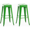 Set de 2x Taburetes Joshua Verde