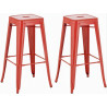 Set de 2x Taburetes Joshua Rojo