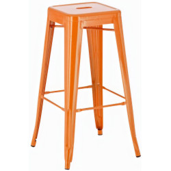 Set de 2x Taburetes Joshua Naranja