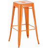 Set de 2x Taburetes Joshua Naranja