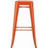Set de 2x Taburetes Joshua Naranja