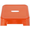Set de 2x Taburetes Joshua Naranja