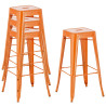 Set de 2x Taburetes Joshua Naranja