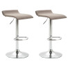 Set 2x Taburetes Dyn V2 en Tela Gris topo