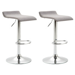Set 2x Taburetes Dyn V2 en Tela Gris