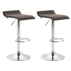 Set 2x Taburetes Dyn V2 en Tela Gris oscuro