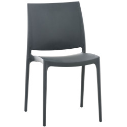 Silla Apilable Maya Gris oscuro