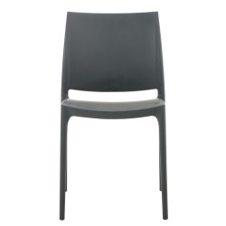 Silla Apilable Maya Gris oscuro