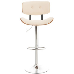Taburete De Bar Sarnia Nogal/crema