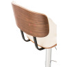 Taburete De Bar Sarnia Nogal/crema