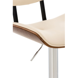 Taburete De Bar Sarnia Nogal/crema
