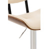 Taburete De Bar Sarnia Nogal/crema