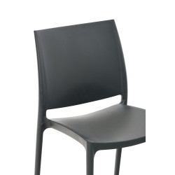 Silla Apilable Maya Gris oscuro